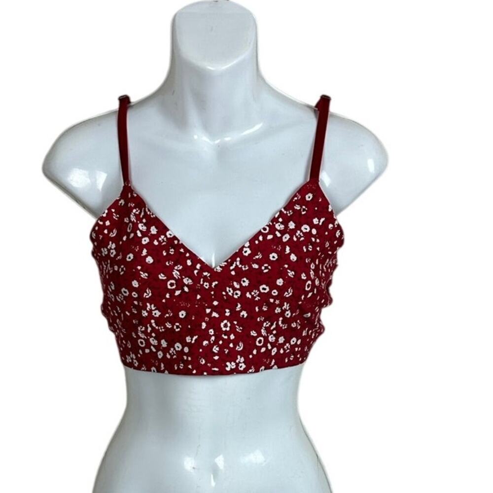 Lucky Brand Red Floral Bra size XL